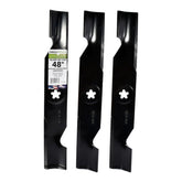 MaxPower 561735B three-blade set for 48-inch mowers delivers a cleaner cut.