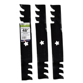 MaxPower 561735XB three-blade mulching set for 48-inch mowers