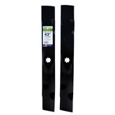 Maxpower 561811B two-blade set for 42-inch mowers improves cutting efficiency