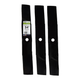 MaxPower 561816B three-blade set for 54-inch John Deere mowers delivering clean cuts