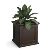 Mayne Fairfield self-watering 20-inch square planter keeps blooms evenly hydrated