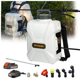 Mayoki 3Gallon backpack sprayer with Dewalt 20V battery for efficient outdoor spraying