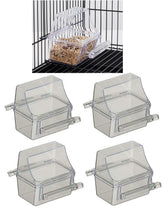 Mcage clear bird feeder cups 4-pack for easy hydration in cages.