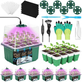 Mckanti self-watering seed starter tray with 12 cells for even moisture during germination.