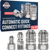 McKillans 3 8 NPT female automatic couplers for reliable quick connects