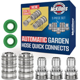 McKillans automatic quick-connect male plug enabling fast one-handed hose setup with secure seal.