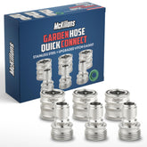 McKillans Water Hose Quick Connect with universal fit for fast, leak-free hose connections.