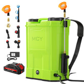 MCY backpack sprayer with 20L tank fill for easy refilling and cleaning