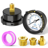 meanlin-measure pressure gauge front view with 2-inch dial for pool monitoring