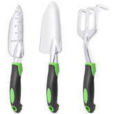 MECHEER garden shovel front view for durable digging and precise planting.