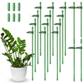 Meekoo 12-inch green plant stake ready for adjustable support in indoor and outdoor gardens.