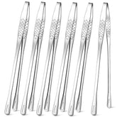 Meekoo 6-pcs stainless steel meat tongs set for grilling and serving.