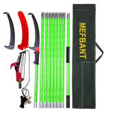 MEFBANT 30ft extendable pole saw reaching tall branches safely