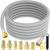 MEFUN 24ft propane hose extension for flexible outdoor grilling setups.