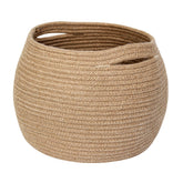 MEGASKET decorative wicker storage basket, 11x9 round, perfect for stylish living room storage.