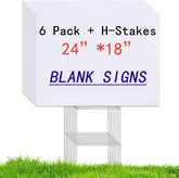 MEJOR CONOCIDO 6-pack signs with H-stakes for outdoor promotion