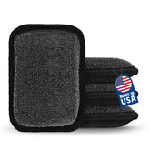 MEKER grill pad replacement 4pcs for safer, bristle-free cleaning.