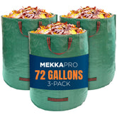 MEKKAPRO Big Gulp 72-gallon lawn bags folded for compact storage