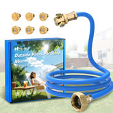 Mellbree Misters outdoor patio stand provides wide cooling coverage for sunny days.