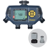 Melnor 65140AMZ four-zone timer front view for precise irrigation control.