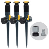 Melnor 65185AMZ multi-adjustable spike sprinkler angle for precise garden coverage.