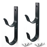 MENG ZHI AO pool pole hanger set with wide hooks for sturdy tool organization.