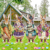 Menkxi Easter bunny sign collection for vibrant yard display and curb appeal.