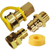 MENSI brass 3-4 inch male quick-release plug for fast generator connections.
