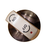 MENSI metal handle knob on 6mm stem provides precise valve control.