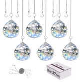 MerryNine crystal ball prism 30mm catches sunlight to create vivid rainbows.