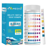 Merydi heavy metals test strips 100ct pack for ongoing water checks