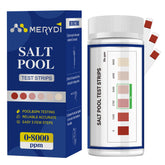 Merydi Saltwater Test Strips bottle front for reliable salinity readings