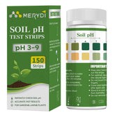 Merydi soil pH test kit with 150 strips for garden testing