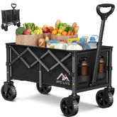 MEUIS collapsible wagon folded flat for compact storage and quick setup