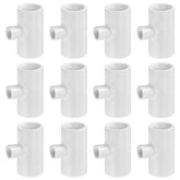 MEWTOGO 12-pack PVC tee fittings enable scalable poultry water distribution.