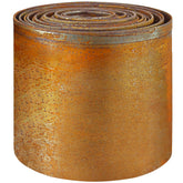 Meyoppm corten steel garden edging with roll edge ready for durable borders.