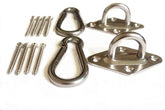 MHMYDZ hammock kit stainless screws provide durable, secure mounting in wood.