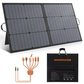 MHPOWOS 110W foldable solar panel folded for easy transport and quick setup.