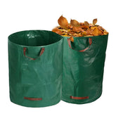 MHXWNHA 2-Pack 80-Gallon Yard Bags open-top view for easy filling