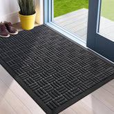 Mibao front door mat heavy duty outdoor indoor guards floors against dirt