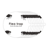 Micnaron flea trap refill ten-pack for indoor use, easy to replace.
