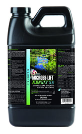 Microbe-Lift Alga2.5 bottle pour demonstrates easy algae control in ponds.