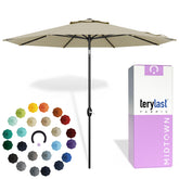 Midtown Umbrellas 9ft patio canopy with Terylast fabric for long-lasting color