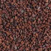 Midwest Hearth red lava rocks for plants in 1/4-inch size, ideal for drainage.