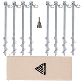 MightyPhine Earth Anchors 12-inch stakes securely hold decks and canopies.
