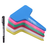 MIHEY T-Type plant labels with pen for quick garden labeling in any outdoor setting.