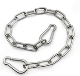 MIKMAYTOO heavy-duty stainless steel chain for secure 550lb hanging.