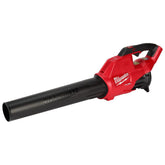 Milwaukee M18 FUEL blower shows compact handheld design for easy one-hand use.