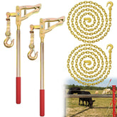 Mindoub fence stretcher 2 pack front view shows dual tension capability for efficient fencing