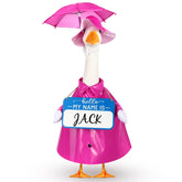 Mindsoft rose red raincoat goose outfit enhances outdoor decor